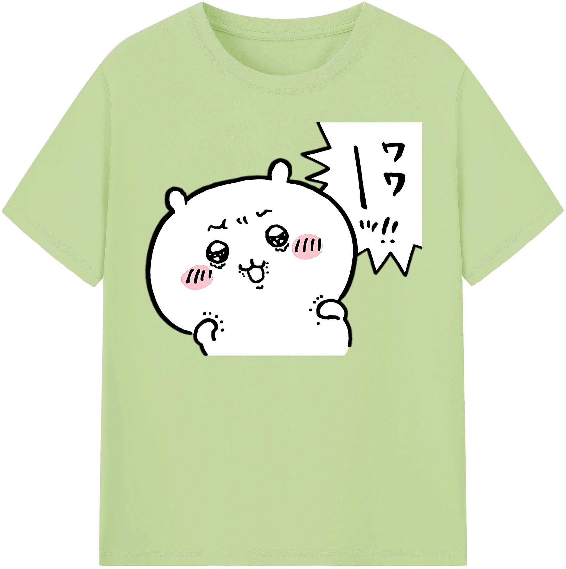 （画像用） ちいかわ ちいかわ Chii-kawa chiikawa 綿100％半袖Tシャツ（フロントプリント）